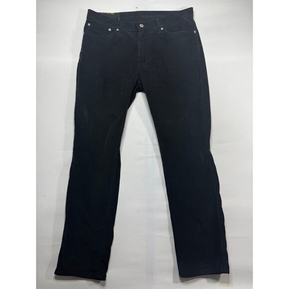 Levi's 511 Men's Slim Fit Straight Leg Black Corduroy Pants - Size 34x30 - Picture 1 of 5